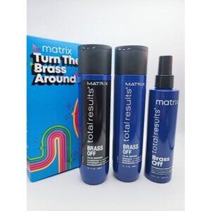 Matrix Total Results Turn The Brass Around Brass Off Holiday Gift 3pc Set